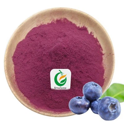 Bekukan bubuk blueberry liar kering